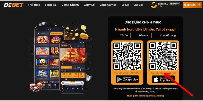 Tải app debet về android